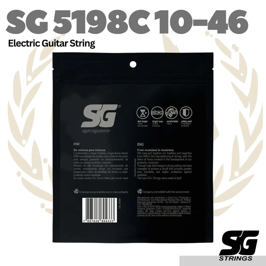 SG String 5198C Electric Guitar String 10-46 - Senar Gitar Elektrik