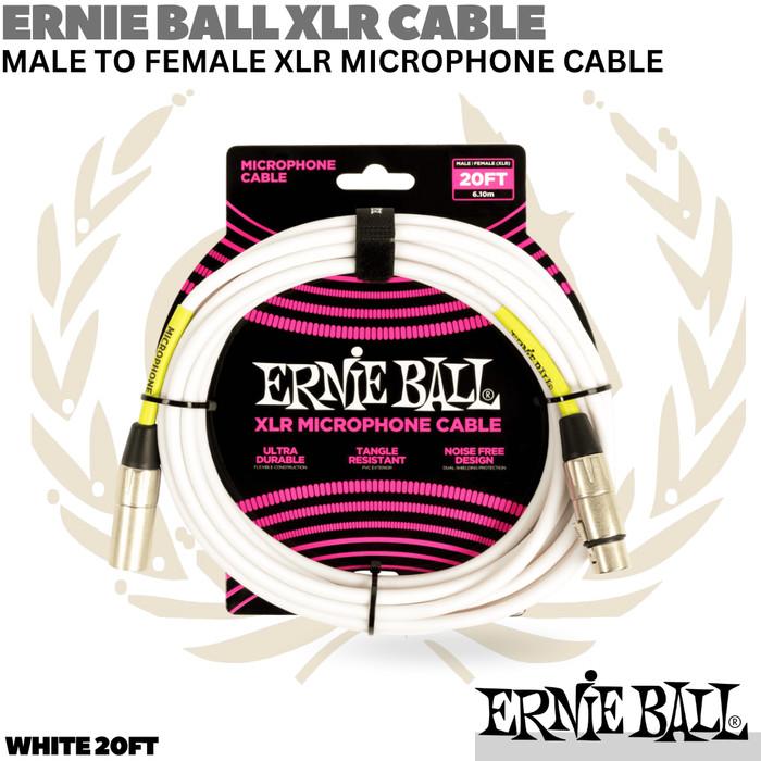 ERNIE BALL XLR Male to Female Microphone Cable | Kabel Mic XLR