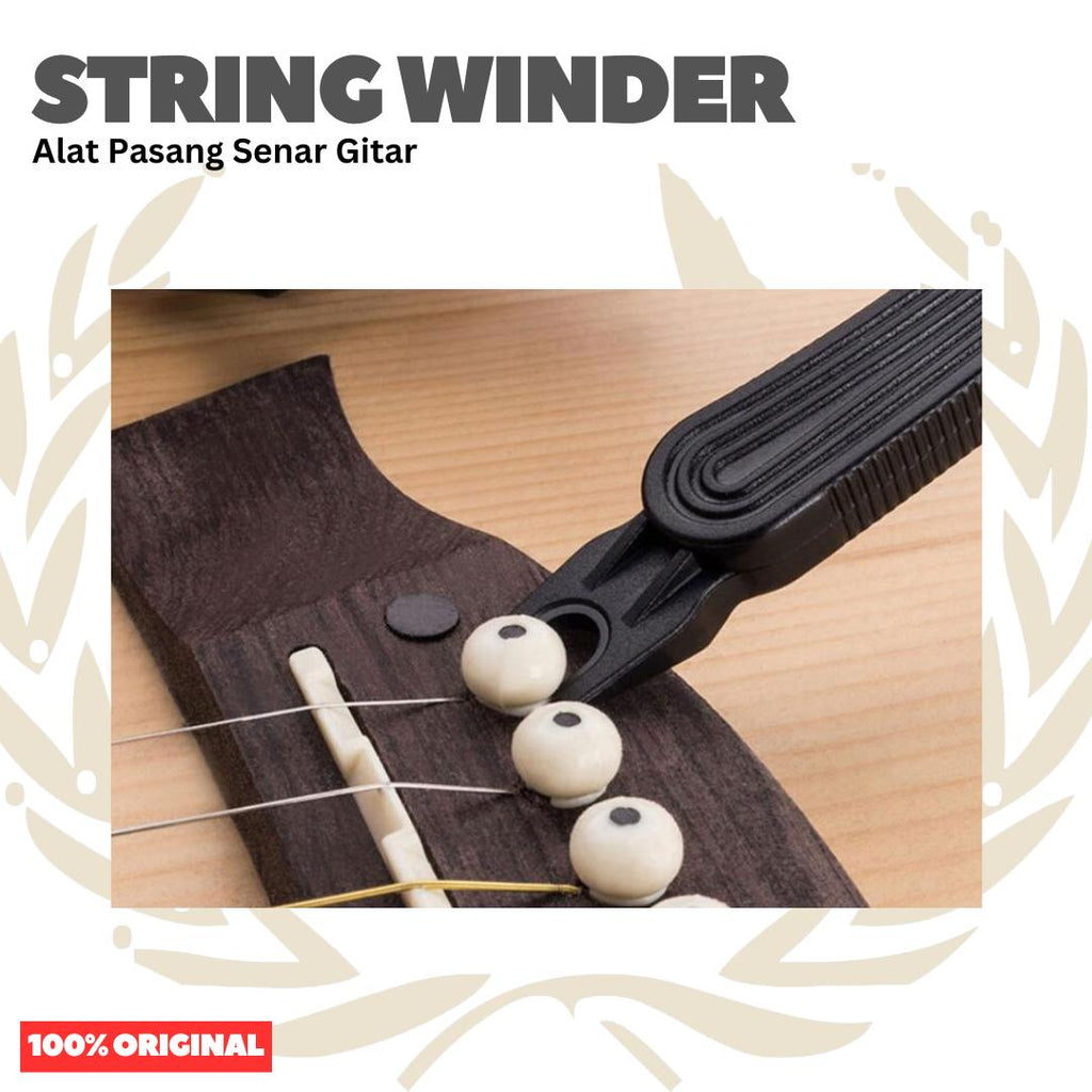 Pemotong Senar Pemutar Senar dan Pencabut Pin 3 in 1 - String Winder