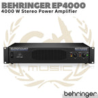 BEHRINGER EUROPOWER EP4000 4000 Watt Stereo Power Amplifier with ATR
