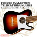 Fender Fullerton Telecaster Ukulele - Ukulele Elektrik Body Telecaster Mini 4-Senar With Preamp Original Asli