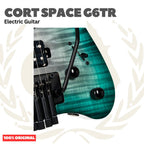 Cort Space G6TR Headless HSS Electric Guitar w/Case - Gitar Listrik Elektrik