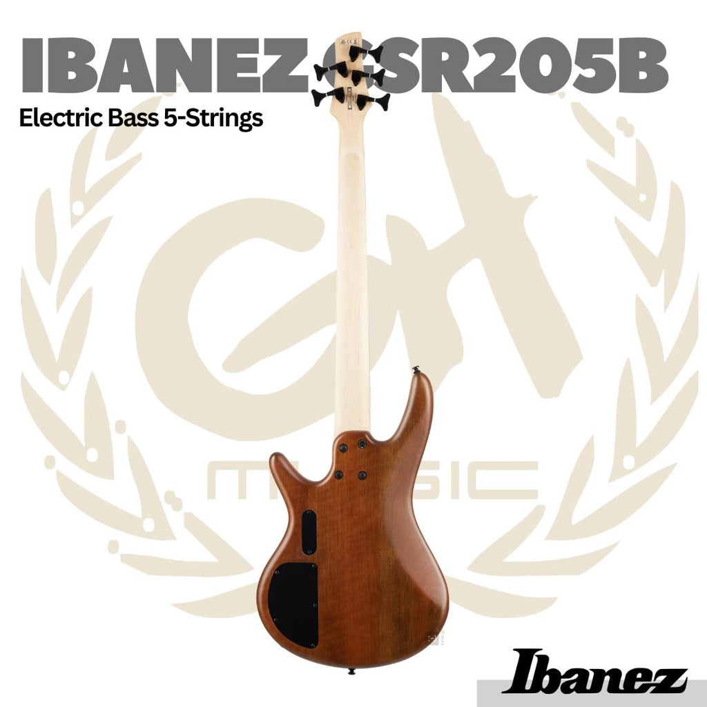 Ibanez GSR205B-WNF 5-String Electric Bass Guitar - Bass Elektrik 5 Senar