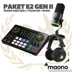 PAKET MAONO E2 GEN 2 - AME2 Gen II - 1  MIC PLUS MH601 - Podcast, Streaming, Recording