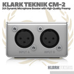 Klark Teknik MIC BOOSTER CM-2 2 Channel Dynamic Microphone Booster