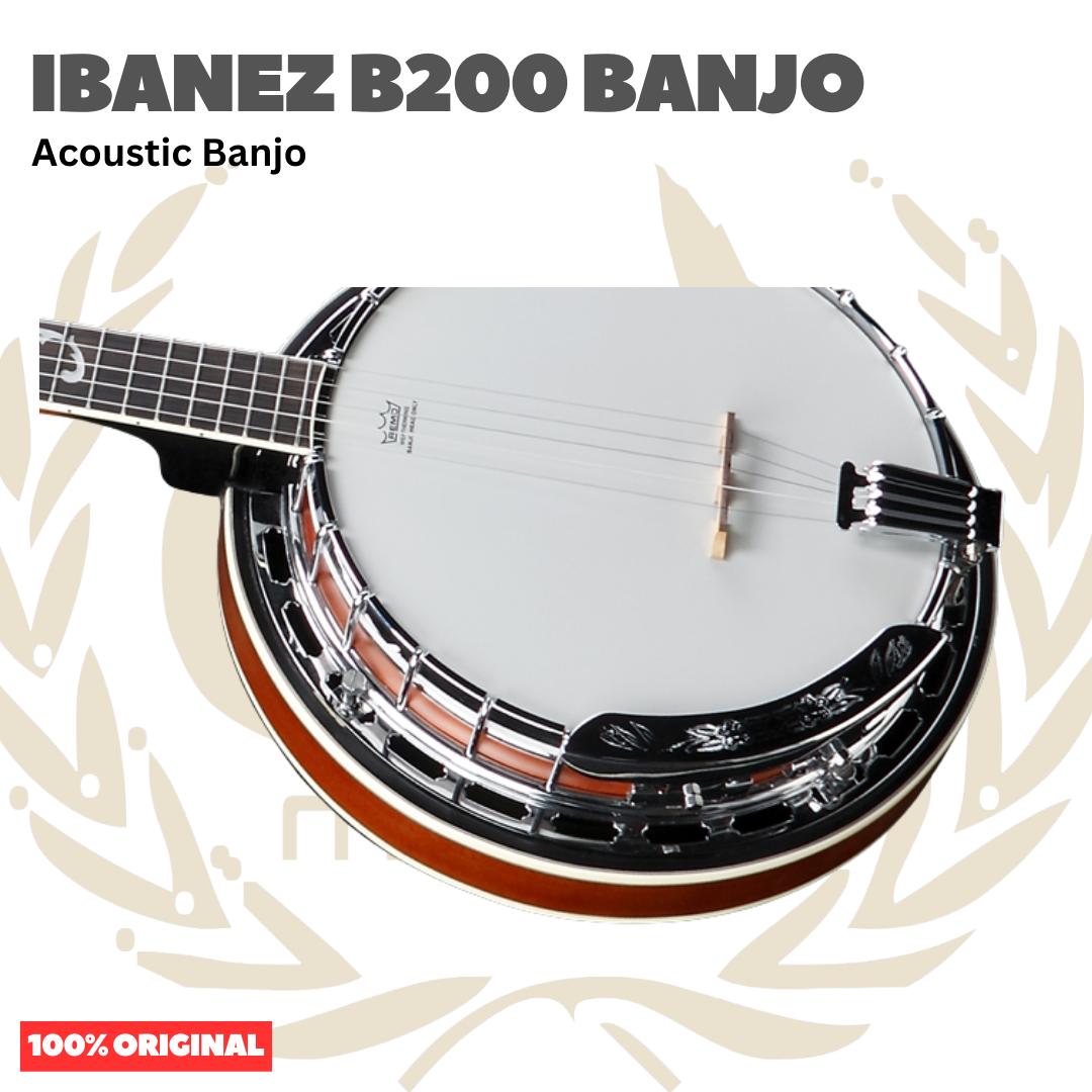 Ibanez B200 Acoustic Banjo - Gitar Banjo Tradisional 5-Senar Original Asli
