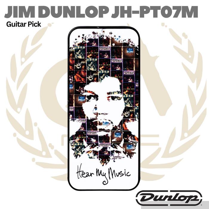 Jim Dunlop Jimi Hendrix Pick Tin Hear My Music - Pik Gitar Bass isi 12