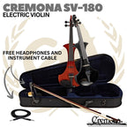 CREMONA SV180 Electric Violin Outfit | Biola Elektrik SV-180