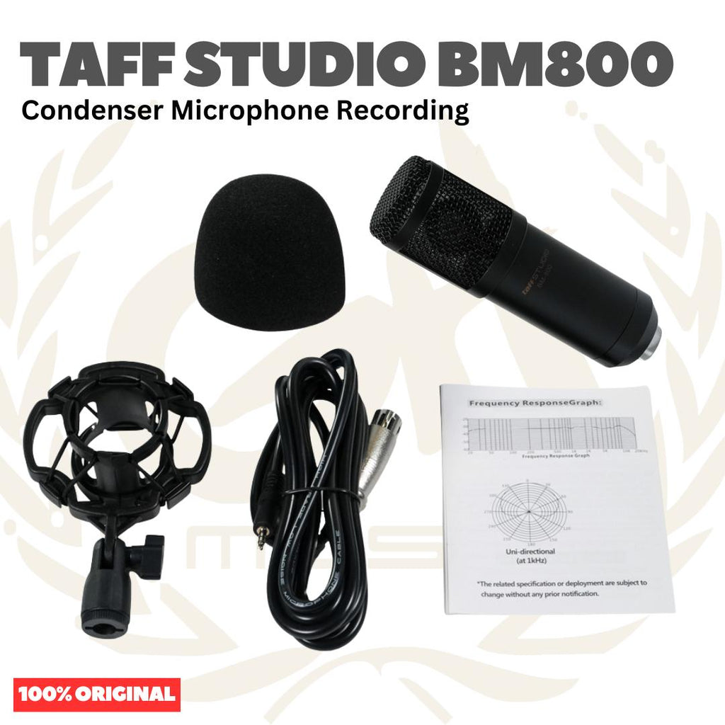 TAFF STUDIO BM800 CONDENSER MICROPHONE | PAKET CONDENSER MIC BM-800