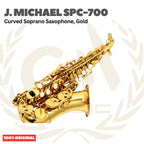 J.Michael SPC-700 Curved Soprano Saxophone, Gold - Saxophone Sopran SPC700