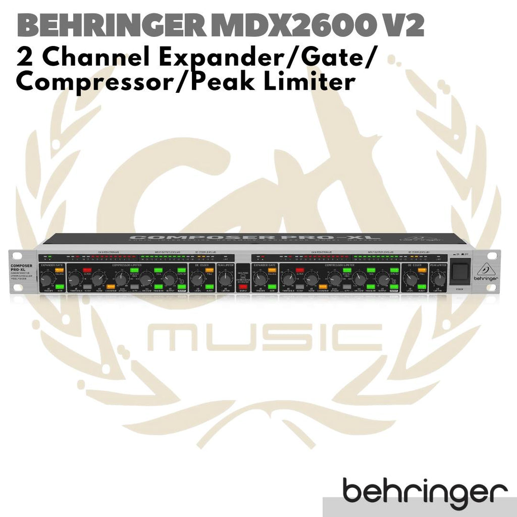 BEHRINGER MDX2600 V2 Expander/ Gate / Compressor / Peak Limiter