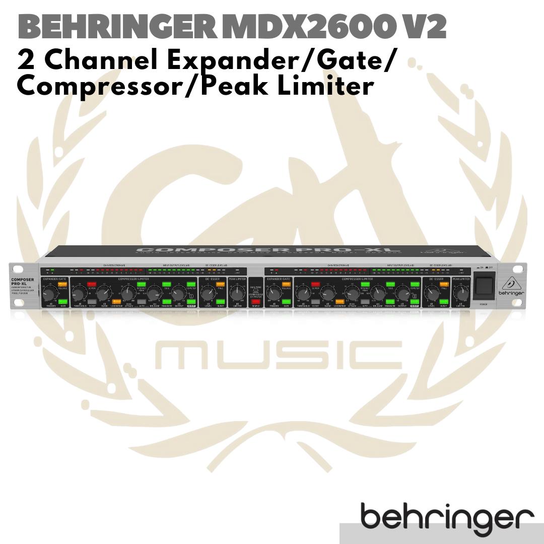 BEHRINGER MDX2600 V2 Expander/ Gate / Compressor / Peak Limiter