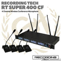 RECORDING TECH RT SUPER400CF 4CH CONFERENCE WIRELESS MICROPHONE