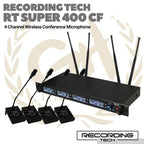 RECORDING TECH RT SUPER400CF 4CH CONFERENCE WIRELESS MICROPHONE
