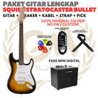 PAKET GITAR SQUIER STRATOCASTER BULLET Electric Gitar | GUITAR PACK