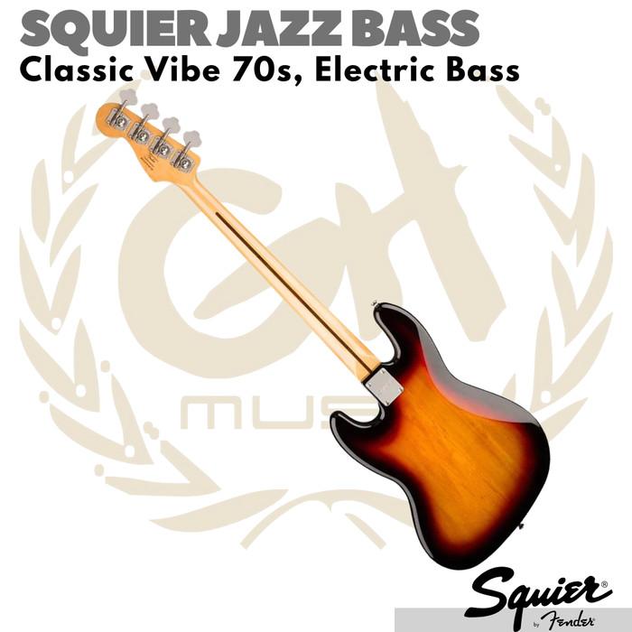 Squier Jazz Bass Guitar Classic Vibe 70s | Jazzbass Gitar elektrik