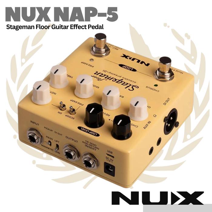 NUX Stageman Floor NAP5 Guitar Effect Pedal - Efek Gitar NAP-5