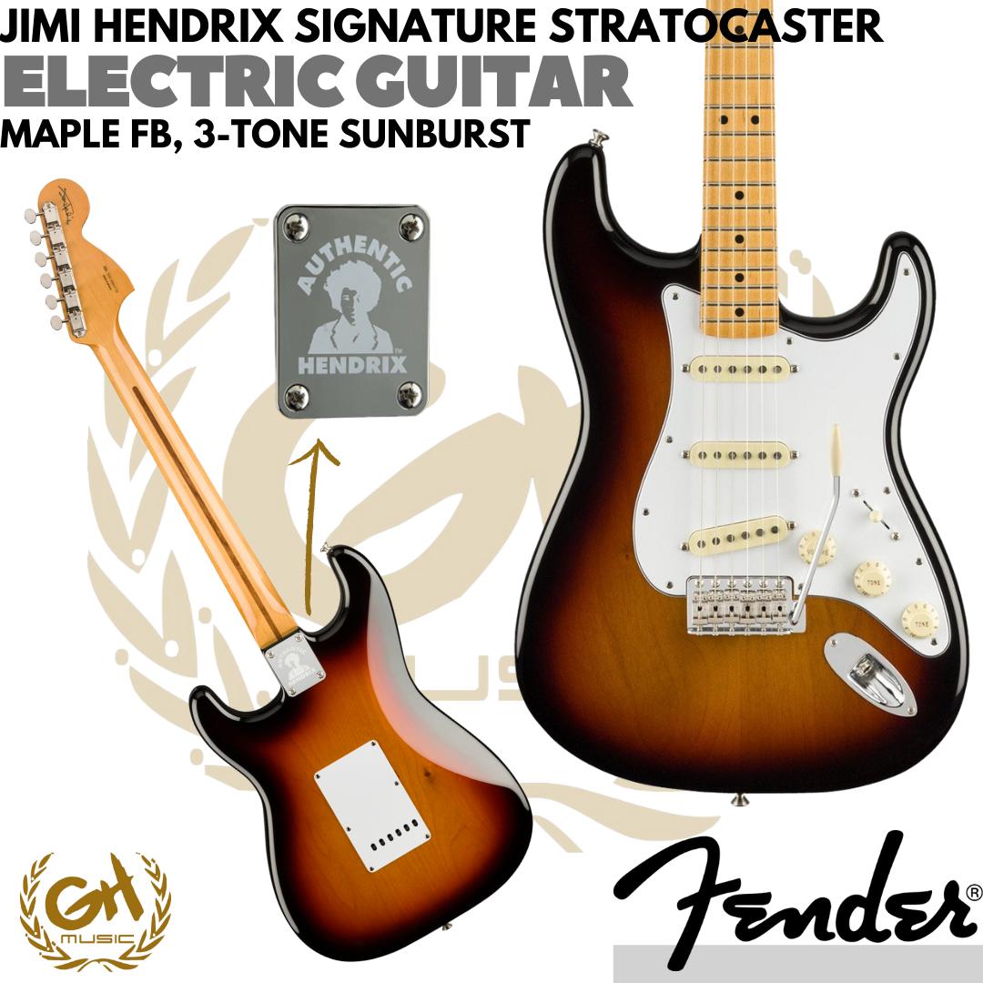 FENDER JIMI HENDRIX SIGNATURE STRATOCASTER MAPLE FB - Gitar Elektrik