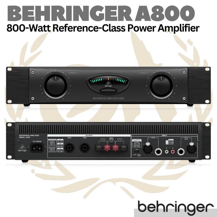 BEHRINGER A800 800 Watt Reference Class Power Amplifier | Ampli Spiker