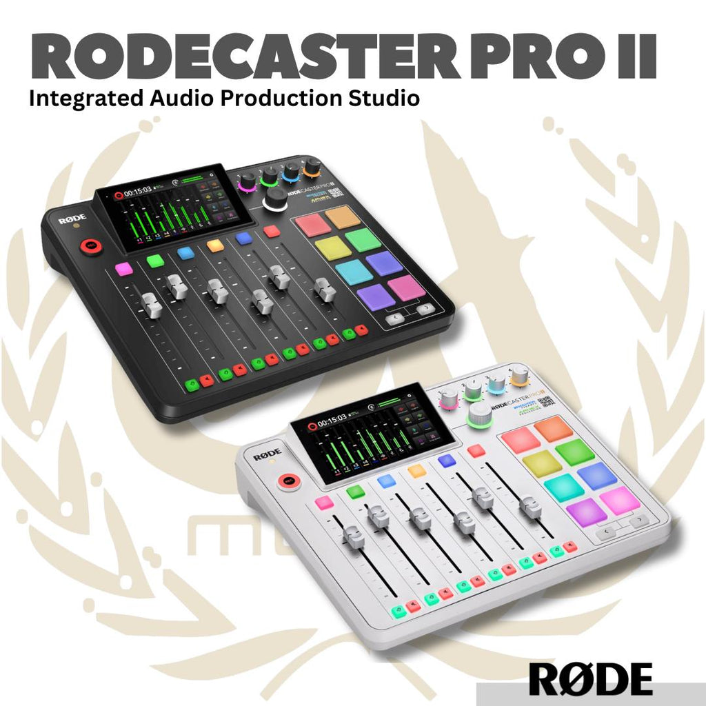 RodeCaster Pro II Integrated Audio Production Studio - Soundcard Mixer Livestreaming Rode Caster Pro II