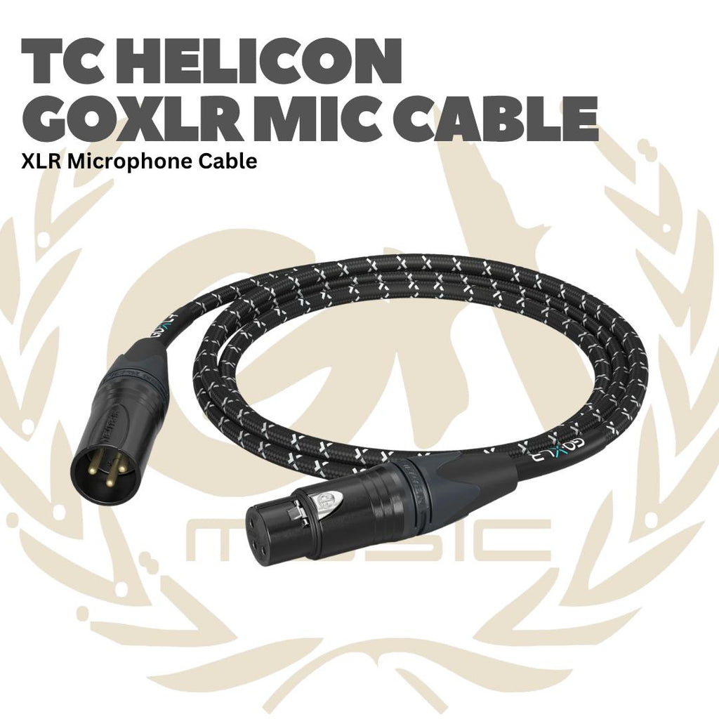 TC Helicon GOXLR Mic Cable XLR Microphone Cable 10ft - Kabel XLR Mik GO XLR Connectors