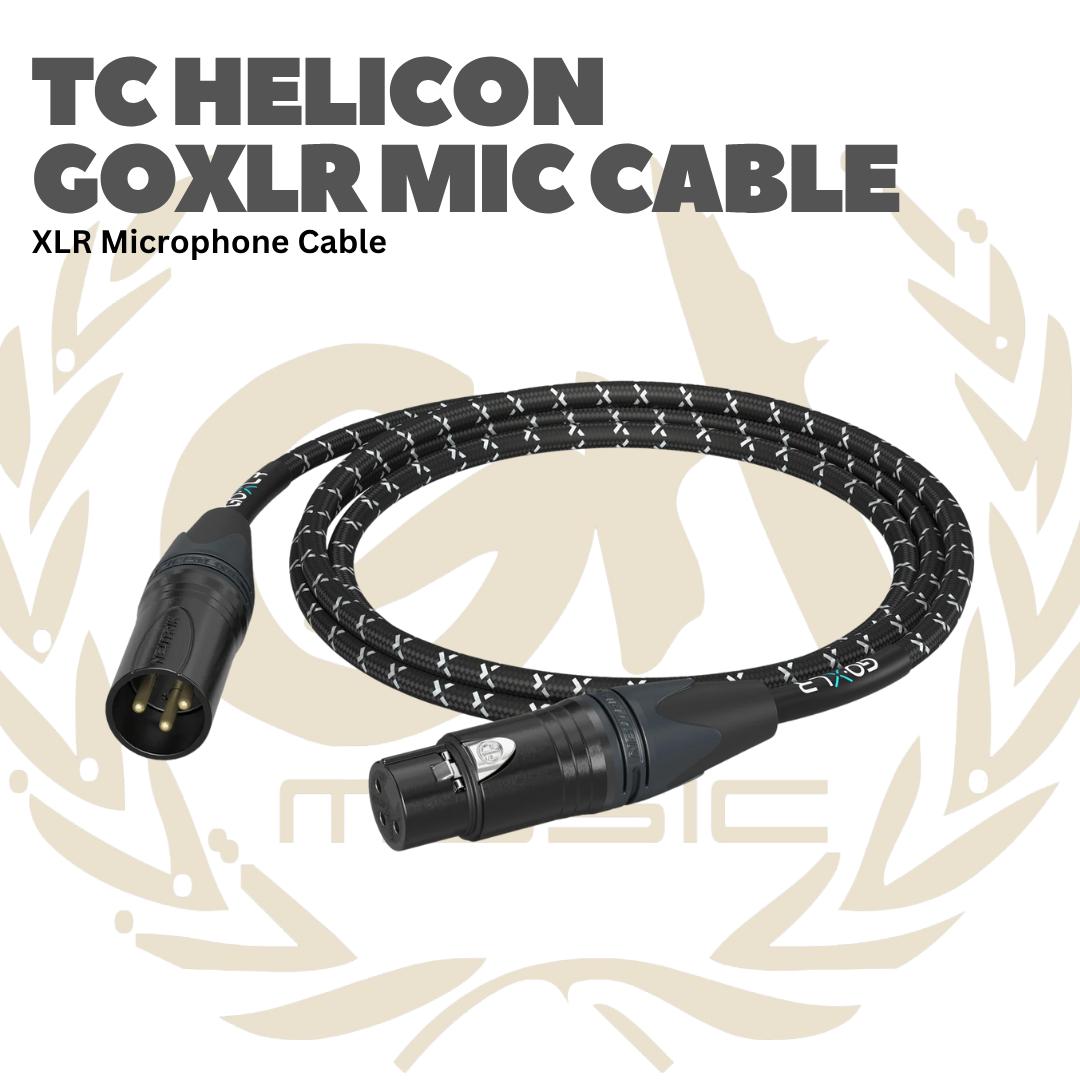 TC Helicon GOXLR Mic Cable XLR Microphone Cable 10ft - Kabel XLR Mik GO XLR Connectors