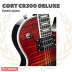 Cort CR300 Deluxe Flaming Burst Electric Guitar - Gitar Listrik Elektrik