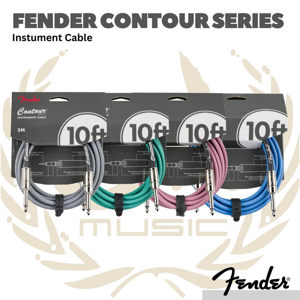 Fender 10FT Contour Series Instrument Cable - Kabel Instrument