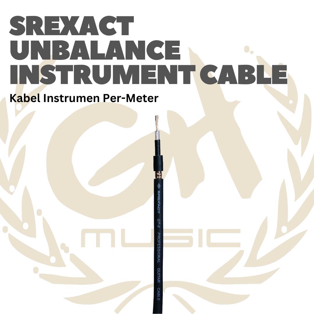 SREXACT Unbalance Instrument Cable - Kabel Instrumen Musik Per-meter