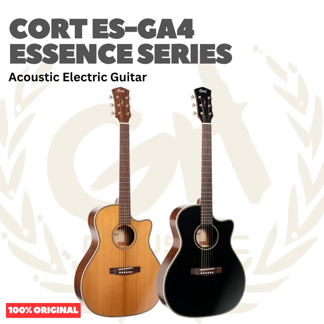 Cort ES-GA4 Essence Series Acoustic Electric Guitar - Gitar Akustik dengan Preamp