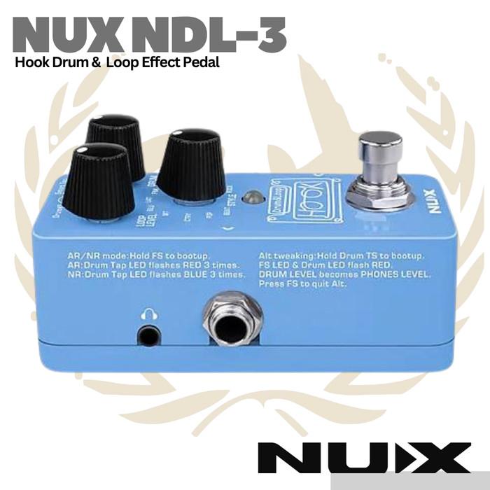 NUX HOOK NDL3 Drum & Loop Guitar Effect Pedal - Efek Gitar NDL-3