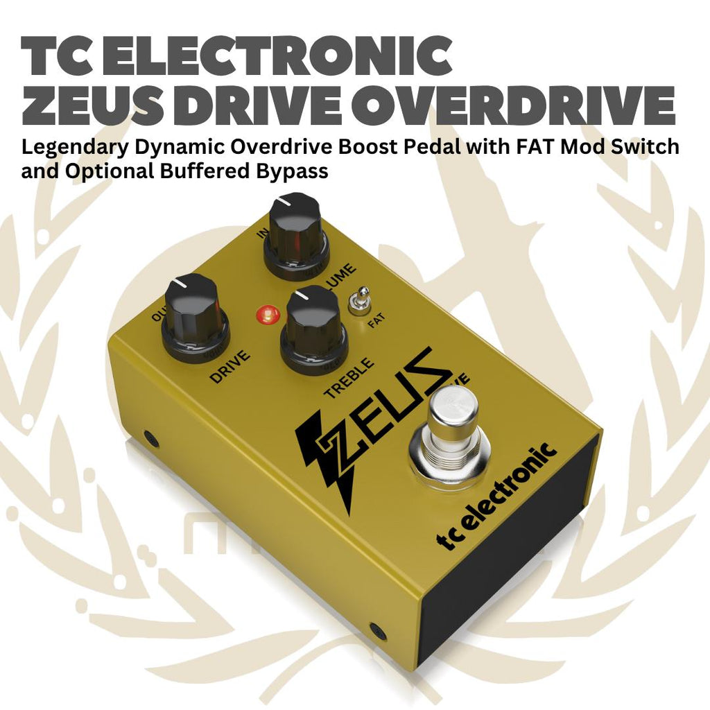 TC Electronic Zeus Drive Overdrive - Efek Gitar Bass Pedal