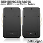BEHRINGER MS16 Active 16W Personal Studio Speaker Monitor System
