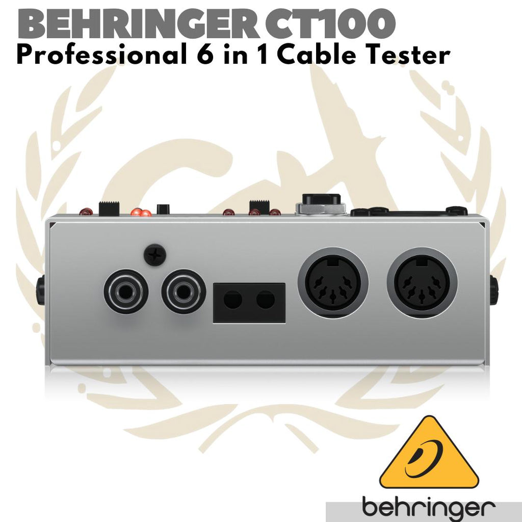 BEHRINGER CT100 Professional 6 in 1 Cable Tester | Alat Tes Cek Kabel