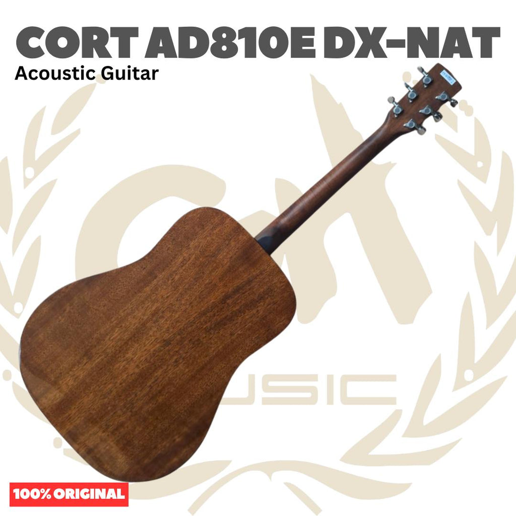 CORT AD810E DX-NAT Acoustic Guitar - Gitar Akustik Elektrik dengan Preamp AD810DX - AD810EDX Original Asli