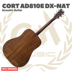 CORT AD810E DX-NAT Acoustic Guitar - Gitar Akustik Elektrik dengan Preamp AD810DX - AD810EDX Original Asli