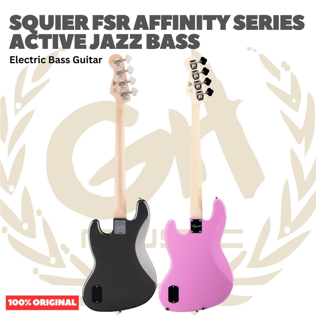 Squier FSR Affinity Series Active Jazz Bass Electric Bass Guitar - Bass Listrik Elektrik Original Asli