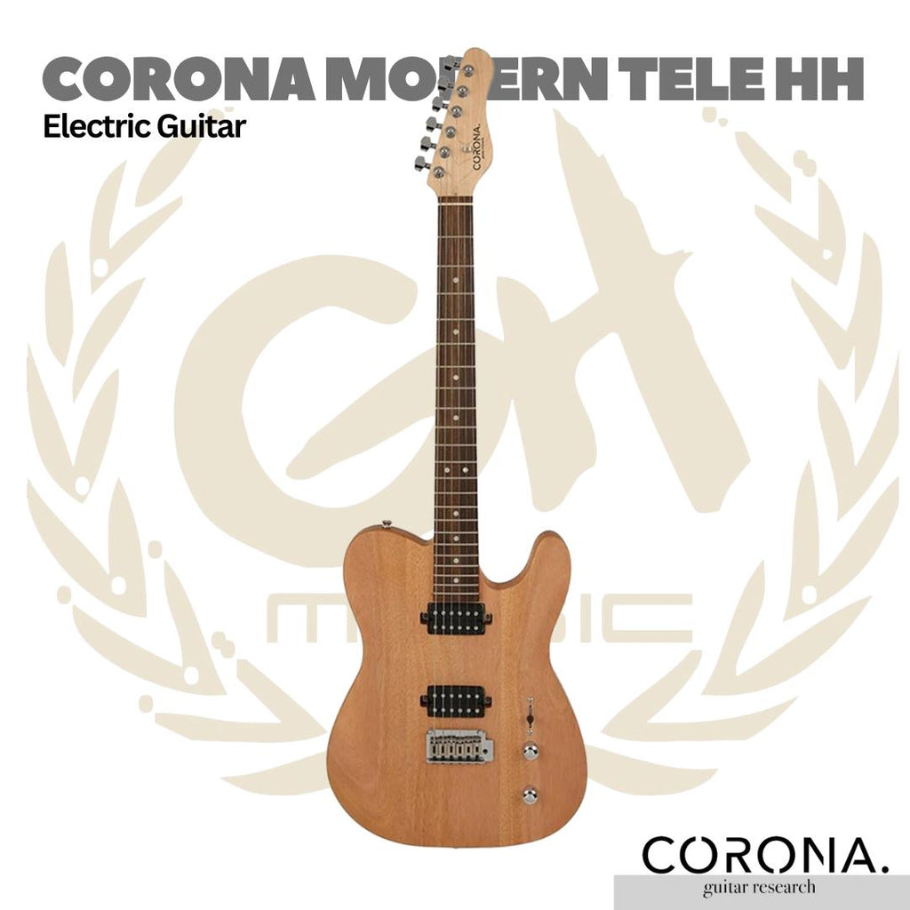 CORONA MODERN PLUS Telecaster HH Mahogany Electric Guitar - Gitar Elektrik