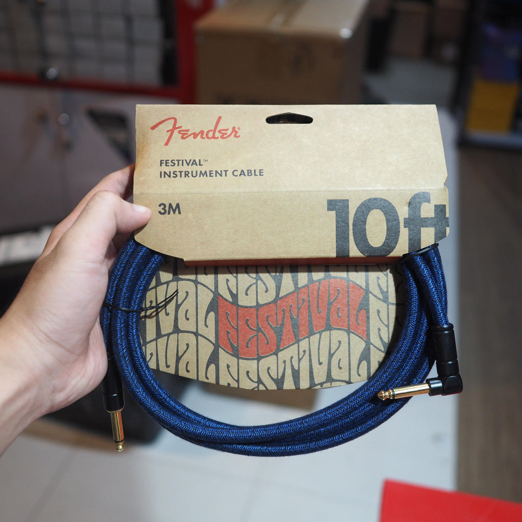 Fender Festival Hemp Angled Instrument Cable | Kabel Gitar Instrumen