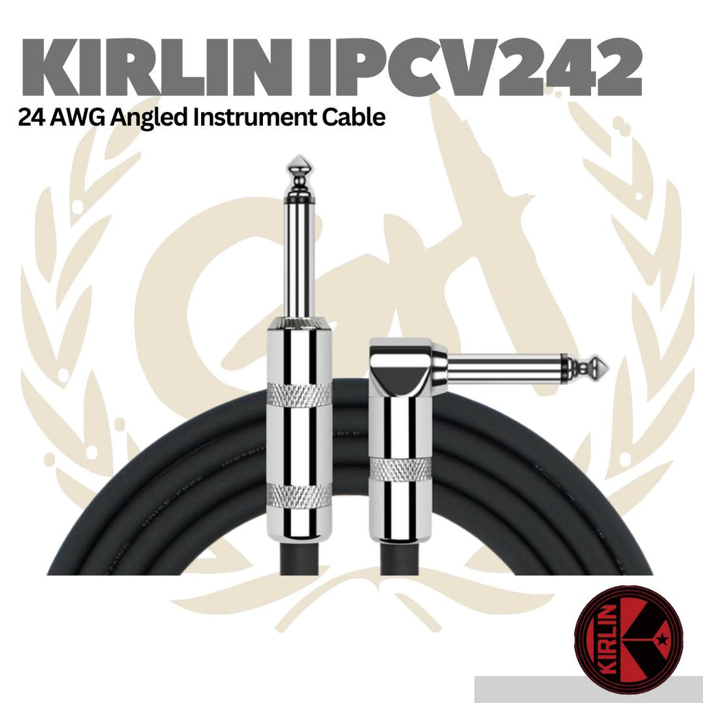 Kirlin IPCV242 24AWG Angled Instrument Cable - Kabel Jack Instrumen