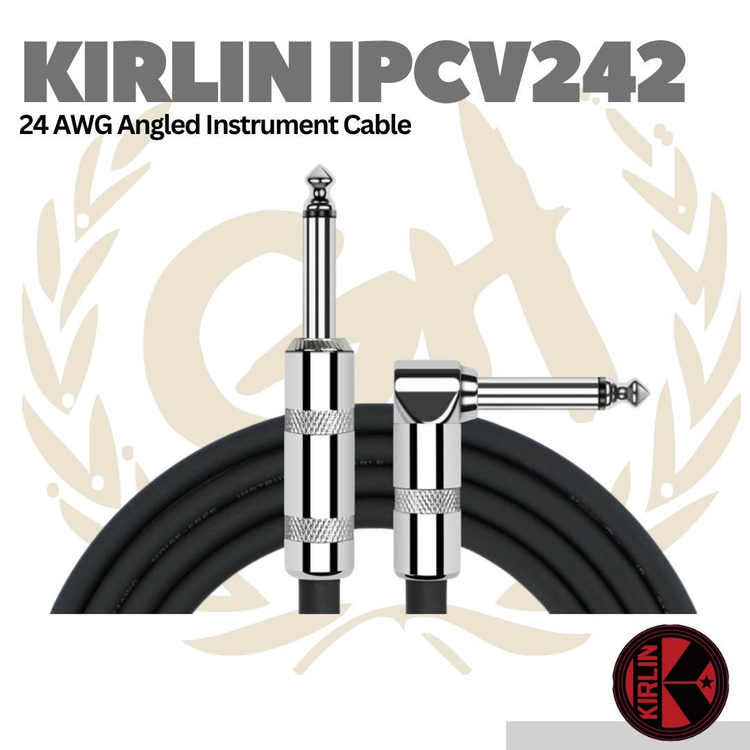 Kirlin IPCV242 24AWG Angled Instrument Cable - Kabel Jack Instrumen