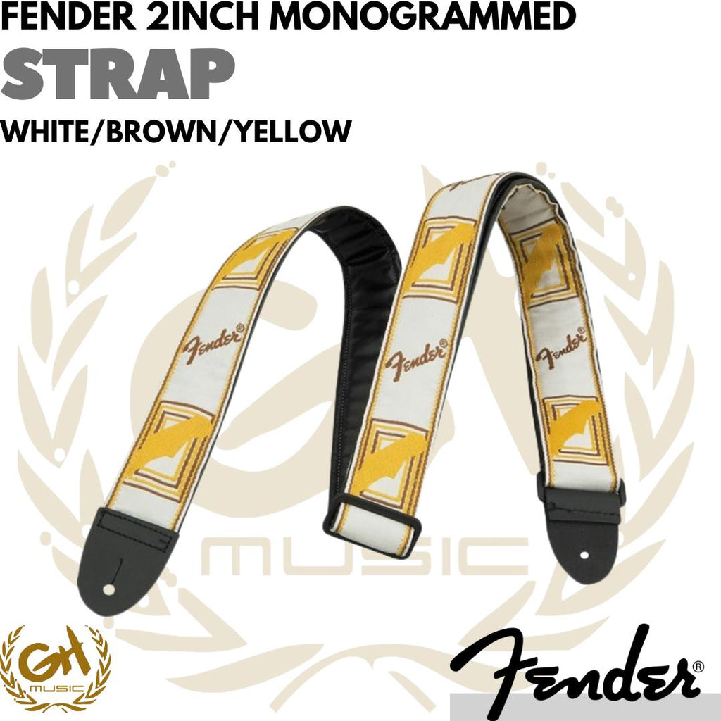 Fender 2inch Monogrammed Guitar Strap | STRAP GITAR FENDER