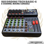 RECORDING TECH BASIC 6 MIXING CONSOLE | Audio MIxer 6 Channel Basic6