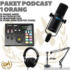 PAKET PODCAST 1 ORANG ALCTRON BC700 + MAONO AM100 + HEADPHONE
