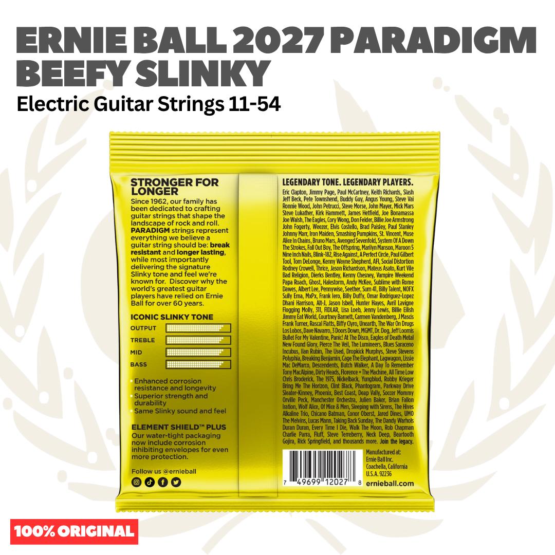 Ernie Ball 2027 11-54 Paradigm Beefy Slinky Electric Guitar Strings - Senar Gitar Listrik