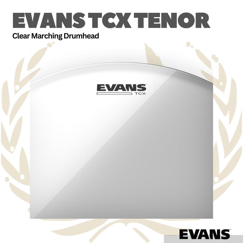 Evans TCX Clear Tenor Marching DrumHead - Membran Drum