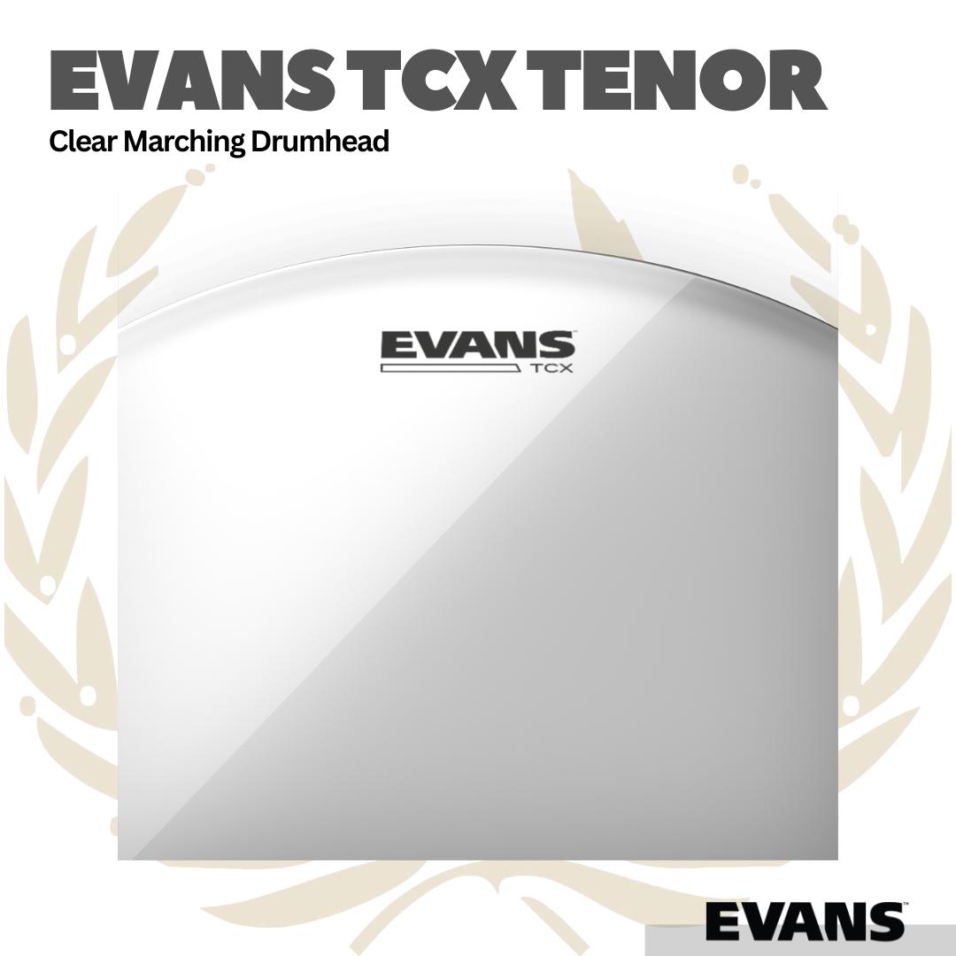 Evans TCX Clear Tenor Marching DrumHead - Membran Drum