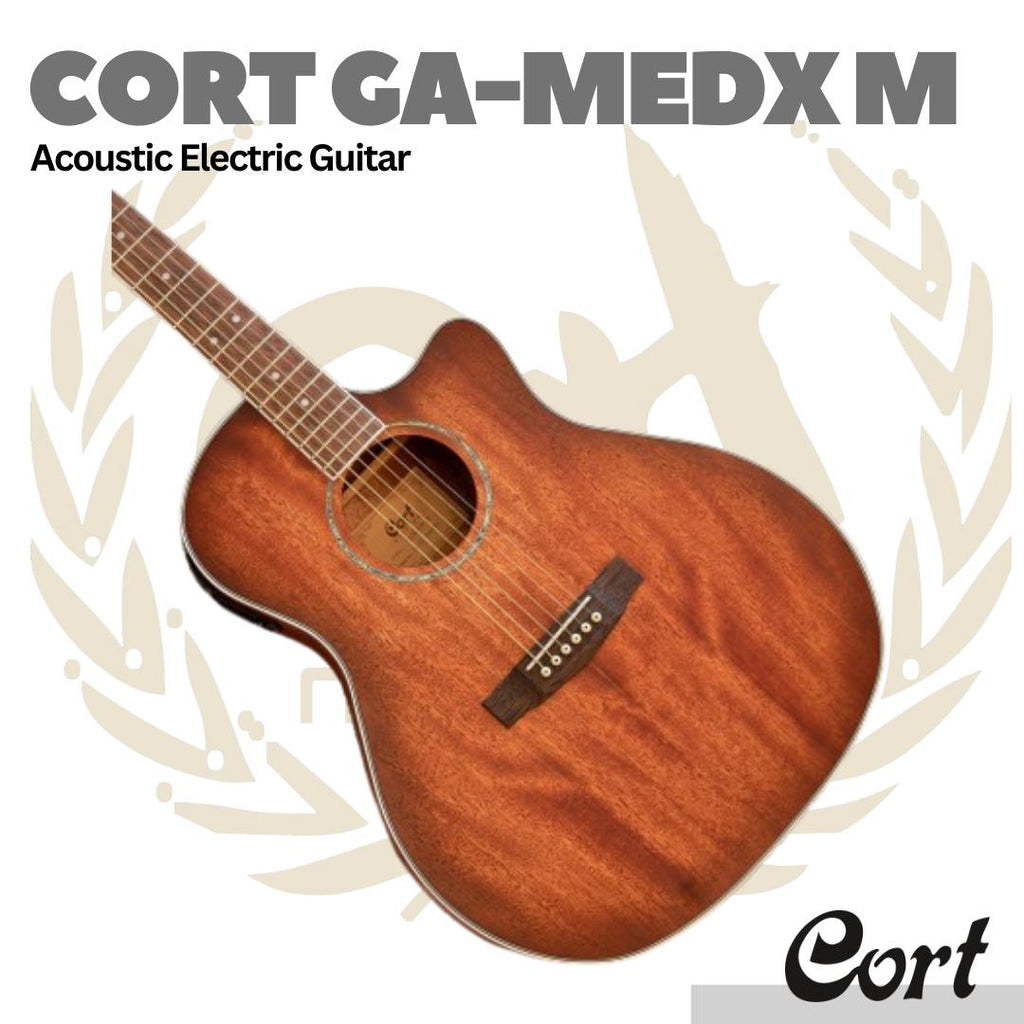 Cort GA-MEDX M Acoustic Electric Guitar - Gitar Akustik Elektrik GAMEDX-M