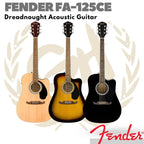 Fender FA-125CE Dreadnought Acoustic Electric Guitar - Gitar Fender