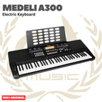 MEDELI A300 61-Keys Electric Keyboard Portable - A 300 Keyboard Original Asli